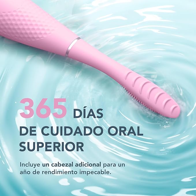 FOREO ISSA 4 Electric Toothbrush – 4-in-1 Rechargeable with Extra Brush Head Soft Bristles Long-Lasting Use Gentle Cleaning - Pearl Pink