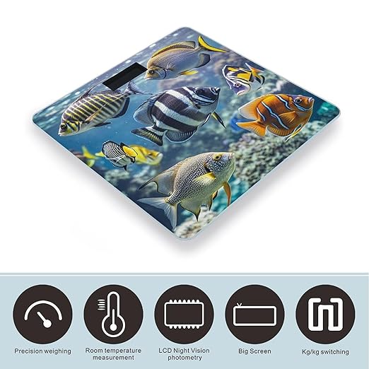 Different Fish Scale for Body Weight Smart Scales Digital Bathroom Scale High Precision Weighing Scales with Large Display Weighing Machine for People
