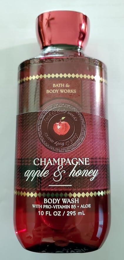 Bath &amp Body Works Womens Champagne Apple &amp Honey Body Lotion and Body Gel Wash 2 Piece Set