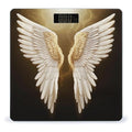 Digital Bathroom Scale for Body Weight Scale with Bright LCD Display High Accuracy Step-On Technology Auto On/Off Angel Wing Digital Scales 400 Lbs /180kg