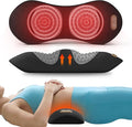 3-in-1 Electric Lumbar Support Pillow for Bed and Chair Triple Fusion Back Massager with Heat Vibration &amp Traction Designed for Lower Back Comfort and Spine Support