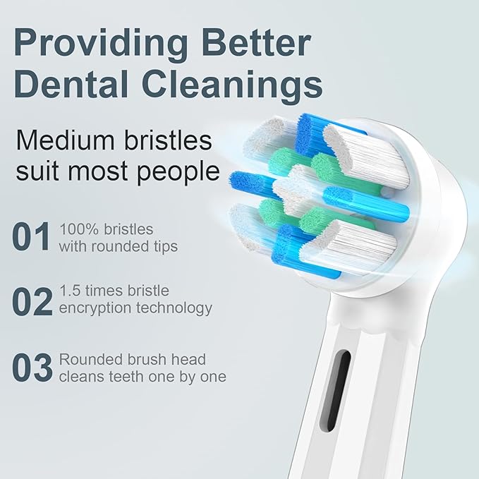 12 Pcs IO Replacement Heads Compatible with Oral B IO 2/3/4/5/6/7/8/9/10/Deep Clean Series Electric Toothbrushes Medium Softness Brush Heads Compatible with Oral B iO (White)