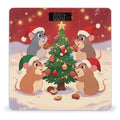 Christmas Hamsters Scale for Body Weight Sturdy Tempered Glass Weighing Scales with LCD Display Accurate Digital Bathroom Scale Convenient Body Fat Smart Scales Easy Read