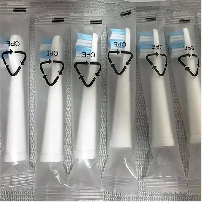 10pcs Electric Replacement Brush Heads Sonic Toothbrush Hygiene Care 899 Set Compatible for Seago SG910 SG507 SG958 SG515 SG949 SG575(10 Black Heads)