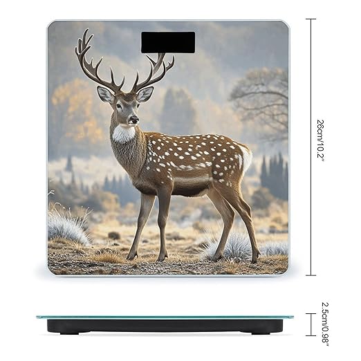 Deer Pattern Scale for Body Weight Digital Bathroom Scale Accurate Smart Weight Scales with Large Display Weighing Machine High Precision Scales