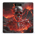 Lava Metal Skull Weight Scale Large Digital Bathroom Scales with Bright LED Display Non Slip Digital Scale and Step On Fashion Weighing Machine for Body