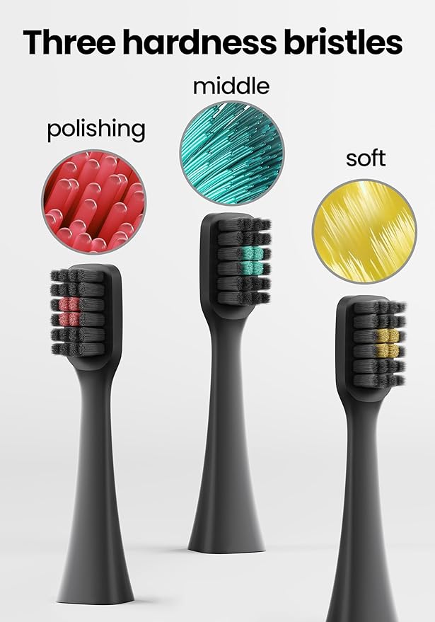 Allegro Luxury Premium Polished Metal Sonic Toothbrush M1Gunmetal Grey