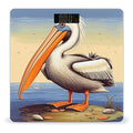 Pelican Birds Bathroom Scale Large LCD Backlight Display Digital Scale Rounded Corners Body Scales Automatic Power On/Off Bathroom Scales for Home Bedrooms