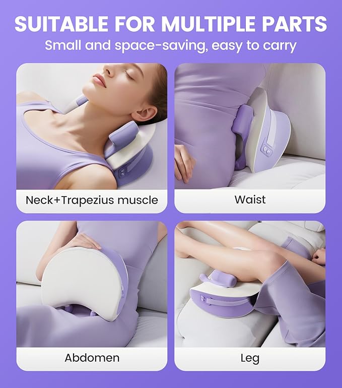 Electric Massage PillowDesigned for Neck Massage with red Light Heating Function relieves Neck Pain and Headache.