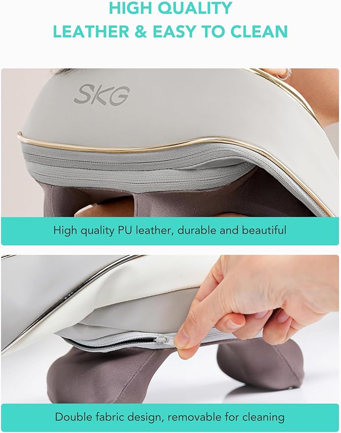 SKG 2025 Neck Massager for Pain Relief Deep Tissue 6D Kneading with Heat Cordless Neck &amp Shoulder Massage Valentine Gift for Men &amp Women H5 Mini