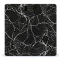 Black Marble Scale for Body Weight Highly Accurate Digital Bathroom Scale Sturdy Tempered Glass Weighing Scales with LCD Display Fashion Body Fat Smart Scales 400lb