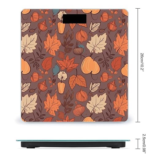 Fall Smart Scale for Body Weight Accurate Bathroom Scale with LED Display Digital Weight Scales Weighing Machine High Precision Scales for Bath Home