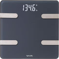 Taylor Smart Body Composition Scale with Precision Hub App for Body Weight with Smart App Connectivity Third Party Sync 400 lb Capacity Durable Glass Platform Charcoal