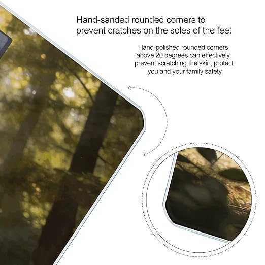 Deer Encounter The Dawn Light Weight ScaleClear LED Display Bathroom Digital Weighing ScaleTempered Glass Digital Bathroom Scale for Body Weight Capacity Up to 400 Lbs