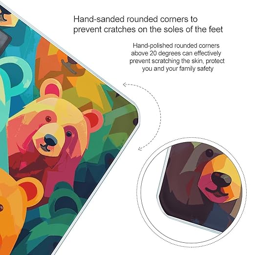 Colorful Bears Bathroom ScaleHighly Accurate Digital Weighing Machine for People Bright LED Display Weight Scale for The Aldult Home Use