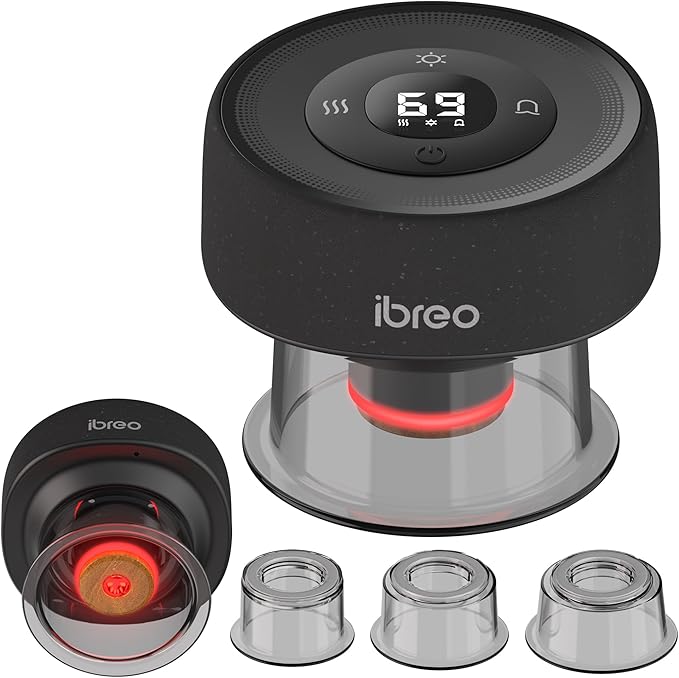 Pulse Pro Smart Cupping Therapy Massager with Heat Red Light Therapy Dynamic Suction One Button Quick Pressure Release for Targeted Pain Relief Muscle Soreness Circulation &amp Tighter Skin