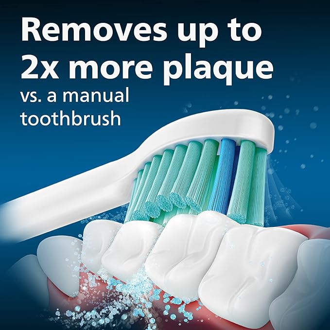 Philips Sonicare Genuine E-Series Replacement Toothbrush Heads 3 Brush Heads White HX7023/64