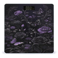 Dark Floral Butterfly Weight Scale Large Bathroom Scales Digital Weight with Bright LED Display Non Slip Automatic Weighing Scale Fashion Weighing Machine for Body