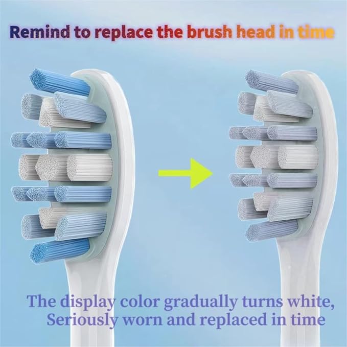 Electric Toothbrush Replacement Brush Heads - Compatible for Panasonic EW-DC01 EW-DC02 EW-DC12 EW-DC20 PDP51(4 White 4 Black)