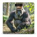 Gorilla on The Ground Bathroom Scale Automatic Power On/Off Body Scales LCD Backlight Display Square Digital Scale Rounded Corners Bathroom Scales for Home Bedrooms