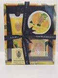 LA FLORENTINA Citrus Gift Set Italian Luxury Bath Collection with Hand Cream Hand Scrub and Soap Bar Boboli Agrumi Fragrance Made in Italy