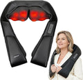 Shiatsu Neck and Back Massager for Pain Relief Deep Tissue Neck and Shoulder Massager with Heat Electric Kneading Back Massage for Muscle Waist Leg and Foot Best Gift for Women Men Mom Dad