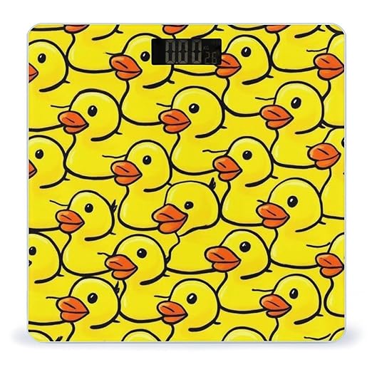 Women's Fashion Automatic Switch Digital Bathroom Weighing Scale Smart Scale Rubber Duck
