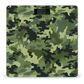 Camo Green Scale for Body Weight Safe Rounded Corners Tempered Glass Digital Bathroom Scale LED Display 400lb Capacity Weight Scales with High Precision Sensors