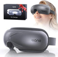 llano Eye Massager with Heat Heated Eye Mask with MusicFoldable Eye Care Face Eye Massager for Relax Eye Strain Dark Circle Dry Eye Birthday Holidays Gifts for Women/Men (Grey)