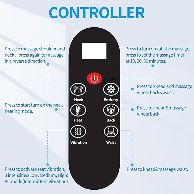 Shiatsu Neck and Back Massager with Heat4D Kneading Back Massager for Pain Relief Deep TissueBack Massager for ChairMassage Chair Pad for Full BackGifts for Women Men Parents