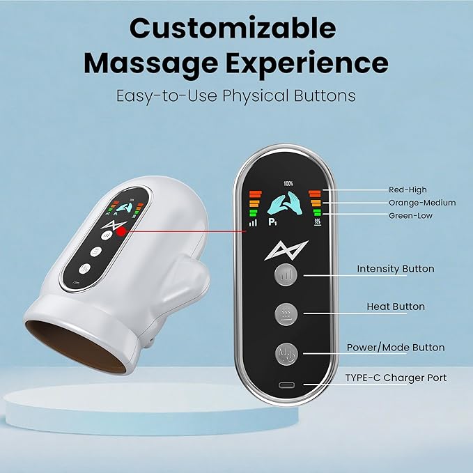 AXV Hand Massager with Heat and Compression for Arthritis and Carpal Tunnel Massager with UV Automatic Cleaning Hand Massage Massagers Mothers Day Gifts for Mom Women