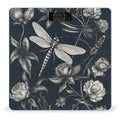 Black Flowers and Dragonfly Smart Scale for Body Weight Accurate Bathroom Scale with LED Display Digital Weight Scales Weighing Machine High Precision Scales for Bath Home