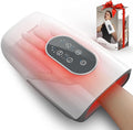 Upgrade Hand Massager for Arthritis and Carpal Tunnel Relief Cordless Wrist Hand Massager with Heat and Compression Gifts for Mom Women White