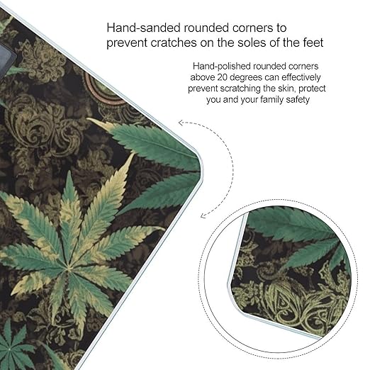 Digital Bathroom Scale for Body Weight Scale with Bright LCD Display High Accuracy Step-On Technology Auto On/Off A Puff in Time Weed Marijuana Digital Scales 400 Lbs /180kg