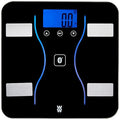 Weight Watchers Scales by Conair Bathroom Scale for Weight Glass Digital Scale Bluetooth Scale BMI Scales Digital Weight and Body Fat for up to 9 Users Measures Weight up to 400 Lbs Black