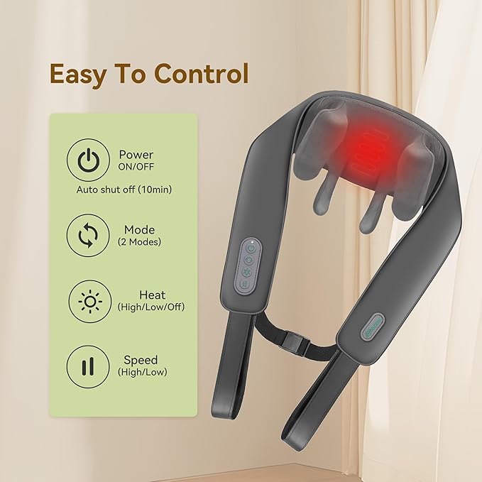 Snailax Back Massager and Neck Massager Bundle