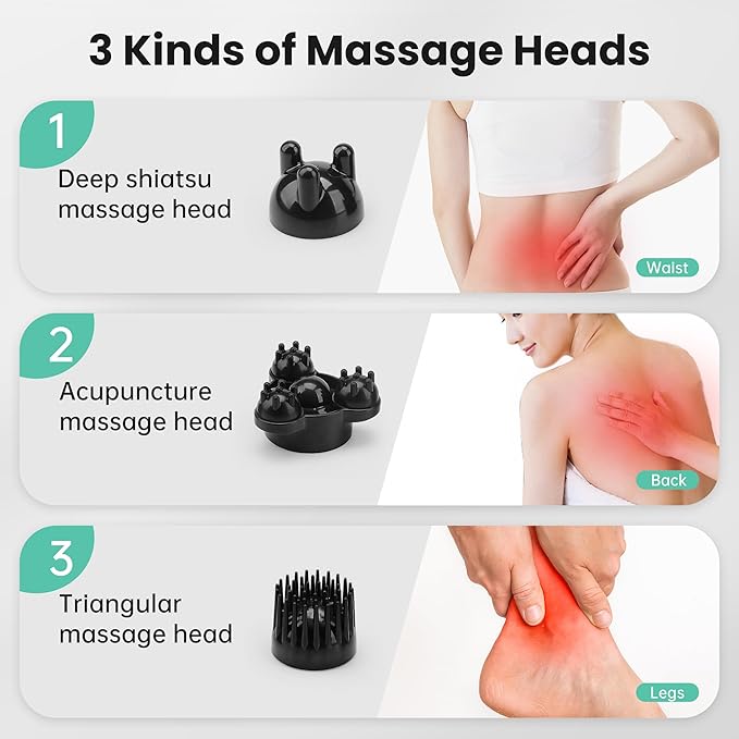 Snailax Handheld Back Massager and Back Massager Bundle
