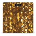 Digital Bathroom Scale for Body Weight Scale with Bright LCD Display High Accuracy Step-On Technology Auto On/Off Gold Sequin Sparkle Digital Scales 400 Lbs /180kg