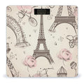 The Eiffel Tower and A Bicycle Scale for Body Weight Anti-Slip Tempered Glass Digital Bathroom Scales Clear LCD Display Weighing Scale Safe Rounded Corners Smart Scales