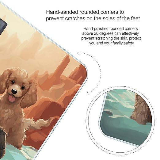 Poodles Dogs Weight Scale for Body Weight Digital Bathroom Scale High Capacity Accurate Digital Weighing Scales and Easy-to-Read on Backlit LCD Display Scales