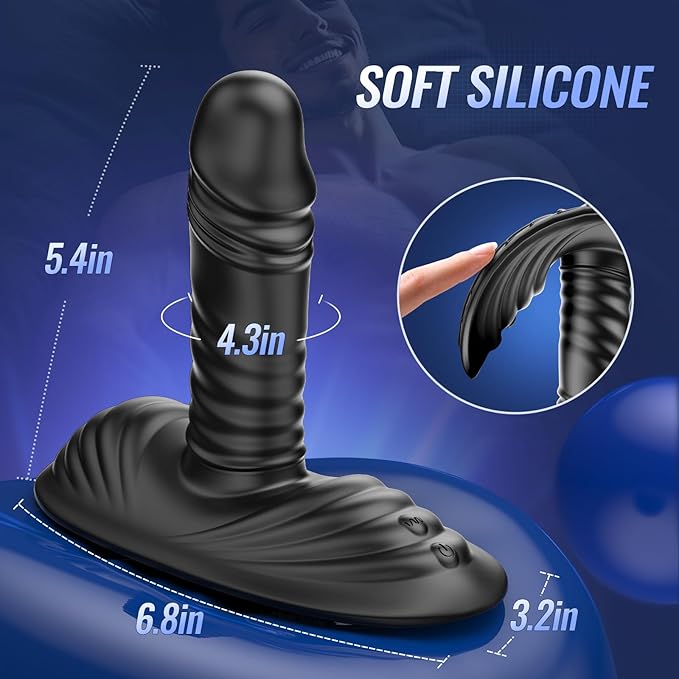 Dual Stimulation Adult for Women 10 Frequency Thrusting Stimulation Modes with Strong Suction Cup for Hands Free Play Automatic Electric Machine Tool for Women Pleasure DFG167