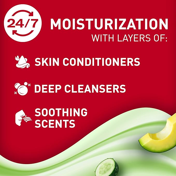 Old Spice Super Hydration Body Wash GentleMan’s Blend Cucumber + Avocado Oil for Deep Cleaning and 24/7 Renewing Moisture // Comfort dry skin even after rinsing 20 oz (Pack of 4)