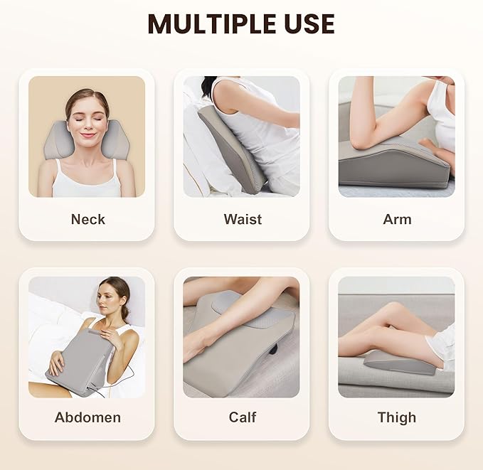 Shiatsu Back and Neck Massager with Heat FSA Eligible HSA Deep Tissue Back Massager for Pain Relief Massage Pillow with Vibration for Neck Shoulder