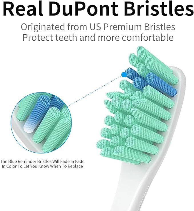 Replacement Toothbrush Heads for Philips Sonicare Electric Toothbrush Replacement Brush Heads Compatible with Philips Sonicare Electric Toothbrush 6Pack