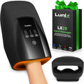 Lunix LX29 FSA Hand Massager Heat &amp Air Compression for Arthritis &amp Carpal Tunnel Relief Hand &amp Wrist Pain Relief Cordless Rechargeable Charcoal Black