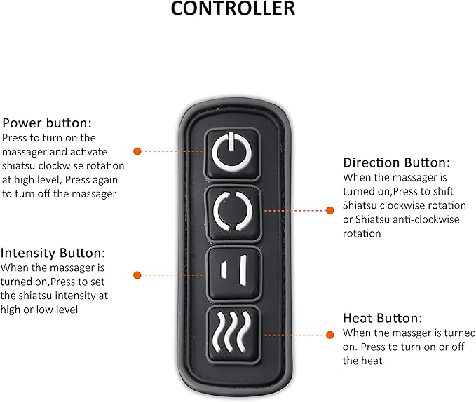 Snailax Cordless Neck Massager Shiatsu Back Shoulder Massager with Heat Portable Rechargeable Massagers for Neck and Back Pain Relief Electric Massager Pillow Gift for WomenMen(Grey)