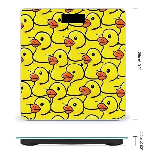 Women's Fashion Automatic Switch Digital Bathroom Weighing Scale Smart Scale Rubber Duck