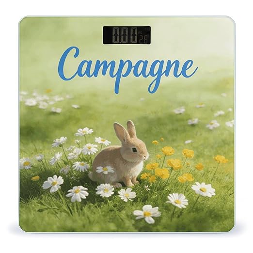 Campagne Smart Scale for Body Weight Digital Bathroom Scale Toughened Glass Weight Scale with Large LCD Backlight Display High Precision Scales Weighing Machine