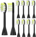 Replacement Toothbrush HeadsCompatibility for Ph One Care Head HY1100 HY1200 BH1022(8pcs Black)