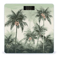 Tropical Palm Trees Scale for Body Weight Digital Bathroom Scale Accurate Smart Weight Scales with Large Display Weighing Machine High Precision Scales
